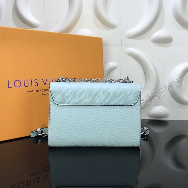 LV包包 粒面皮革 Twist中號手袋 lv新款女包 LV鏈條單肩斜挎包  ydh3605